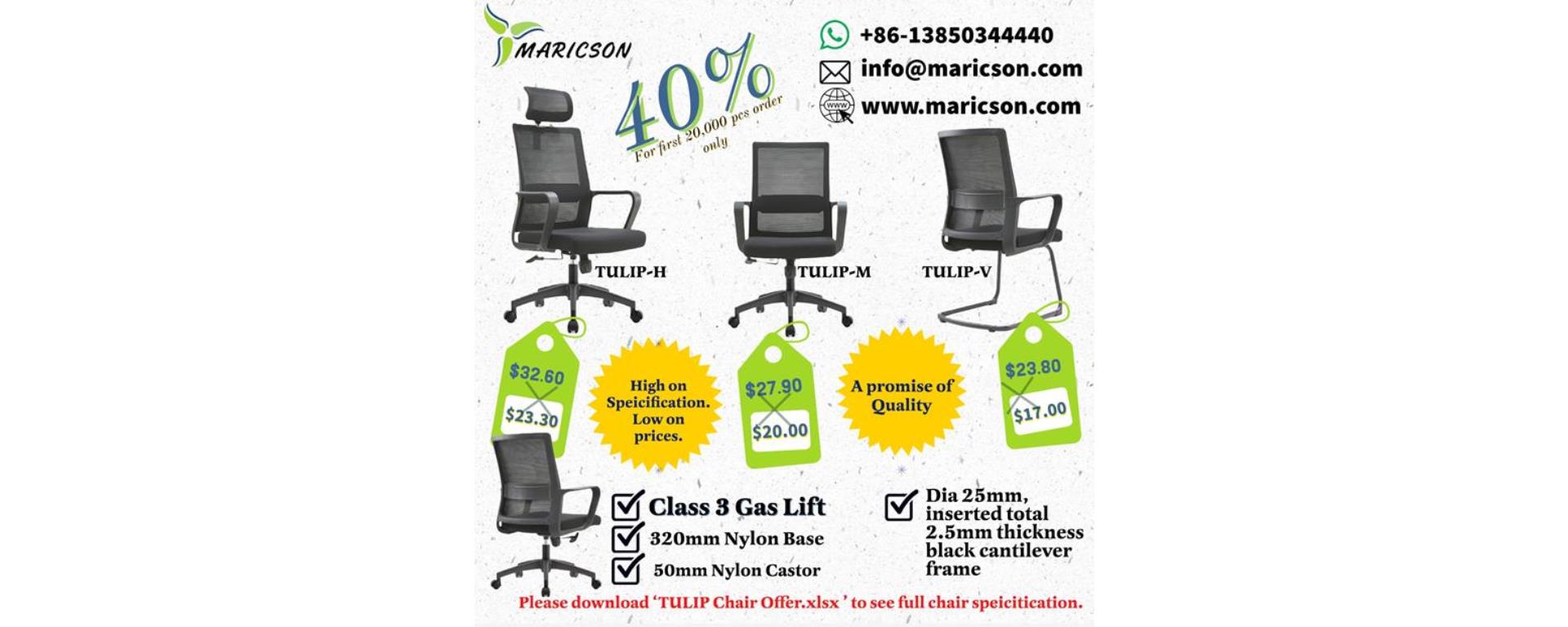 40% off on Tulip Chairs