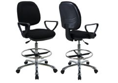 Fabric Cashier Teller Draft Chair