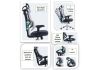 PU Ergonomic Chair With Seat Sliding