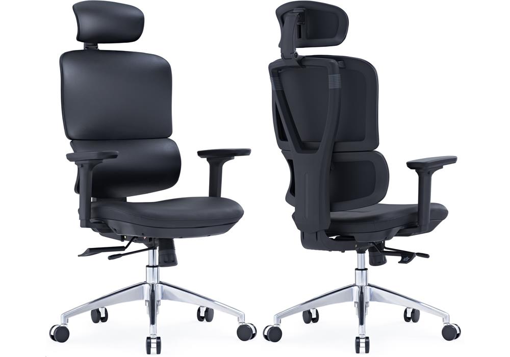 PU Ergonomic Chair With Seat Sliding